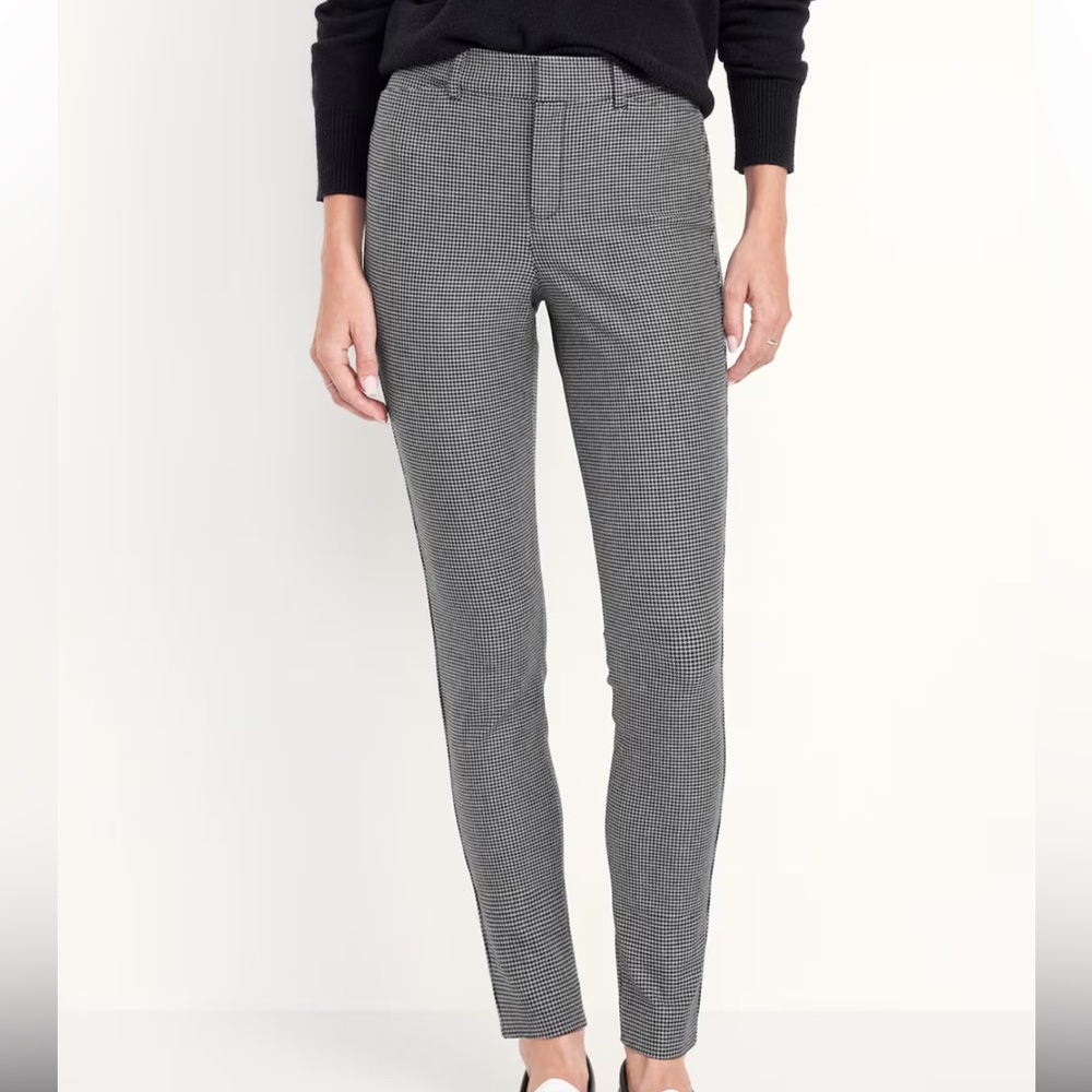 Express High Waisted Plaid Trousers